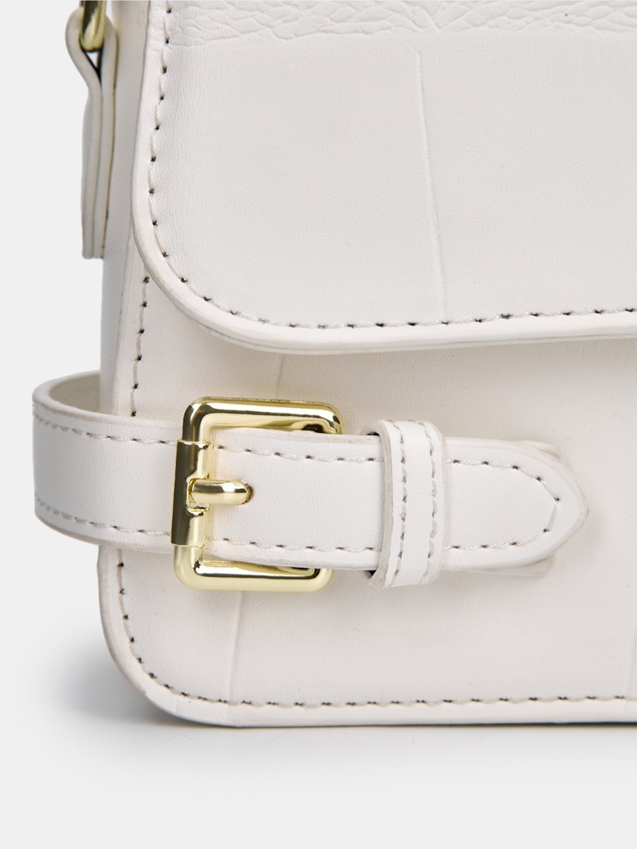 Сумка женская, молочная, 22*6*12