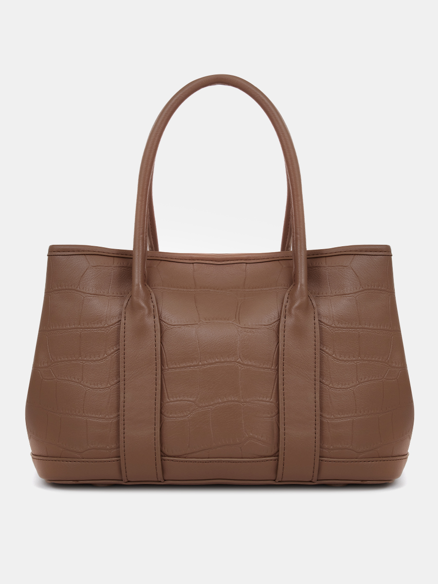 38113/33 Сумка женская,иск.кожа BAGGINI 30*20*14 темно-бежевая