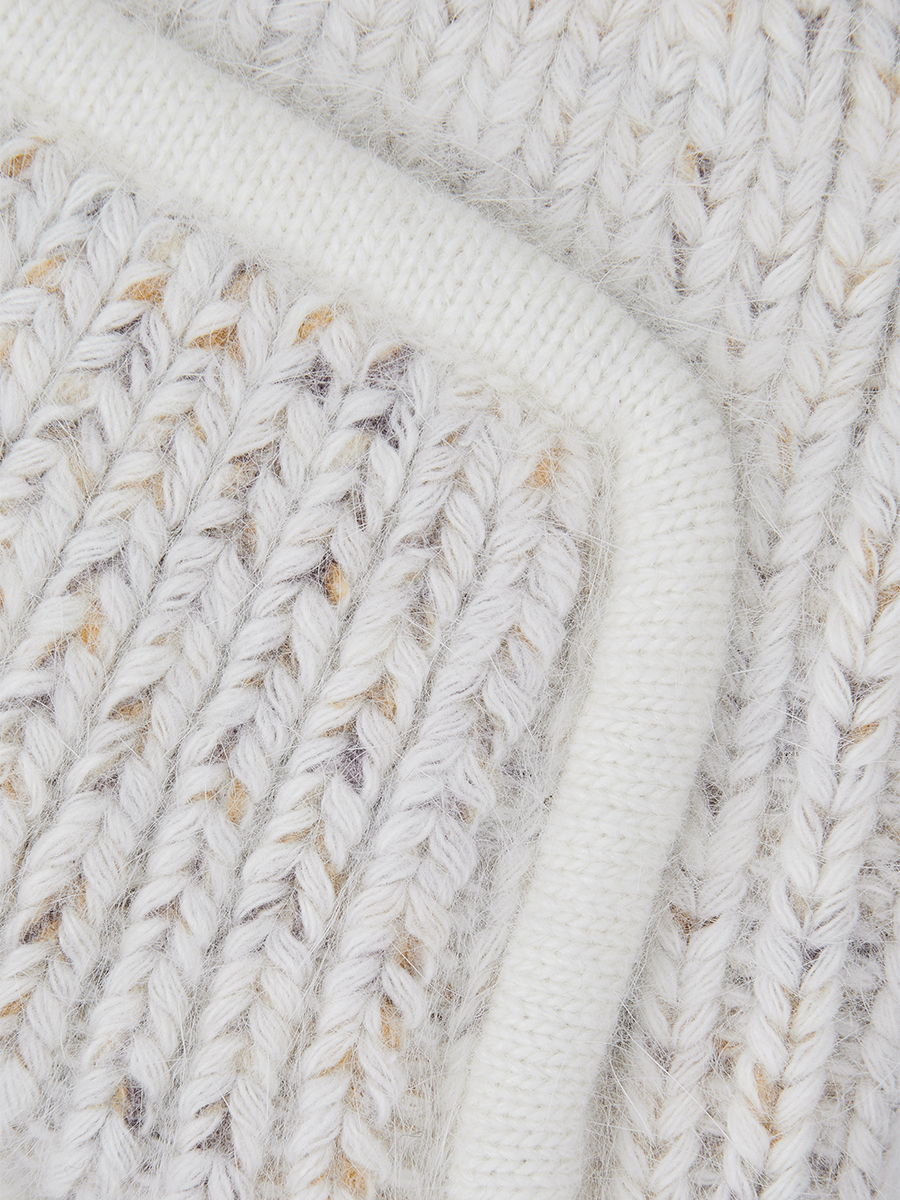  Шапка ушанка женская, бежевая