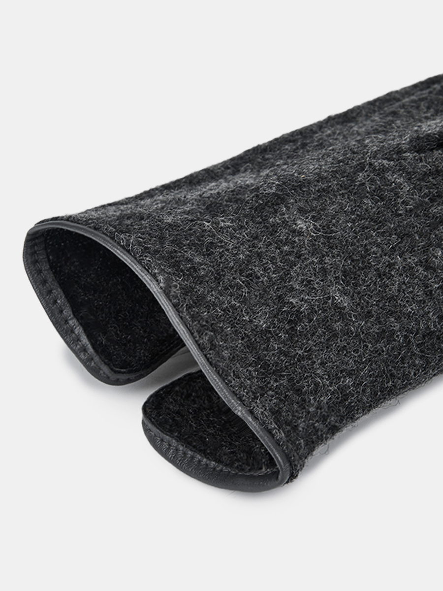 RH46-9_Н Перчатки женские 85%шерсть, 15%эластан серые