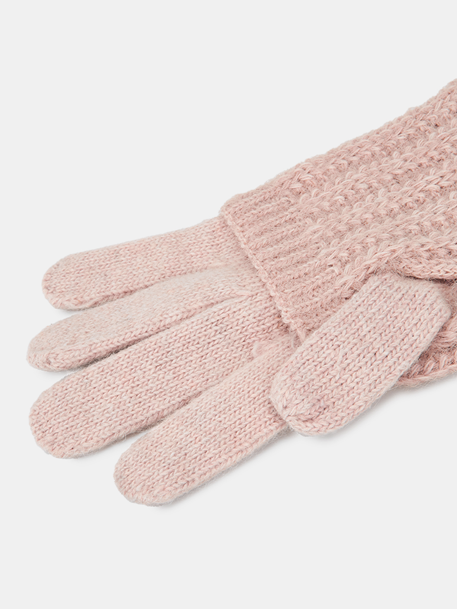 NILE03-P-06_Н Перчатки женск.Ralf Ringer,70% акр,20%шерс,10%полиэст,б/р.роз