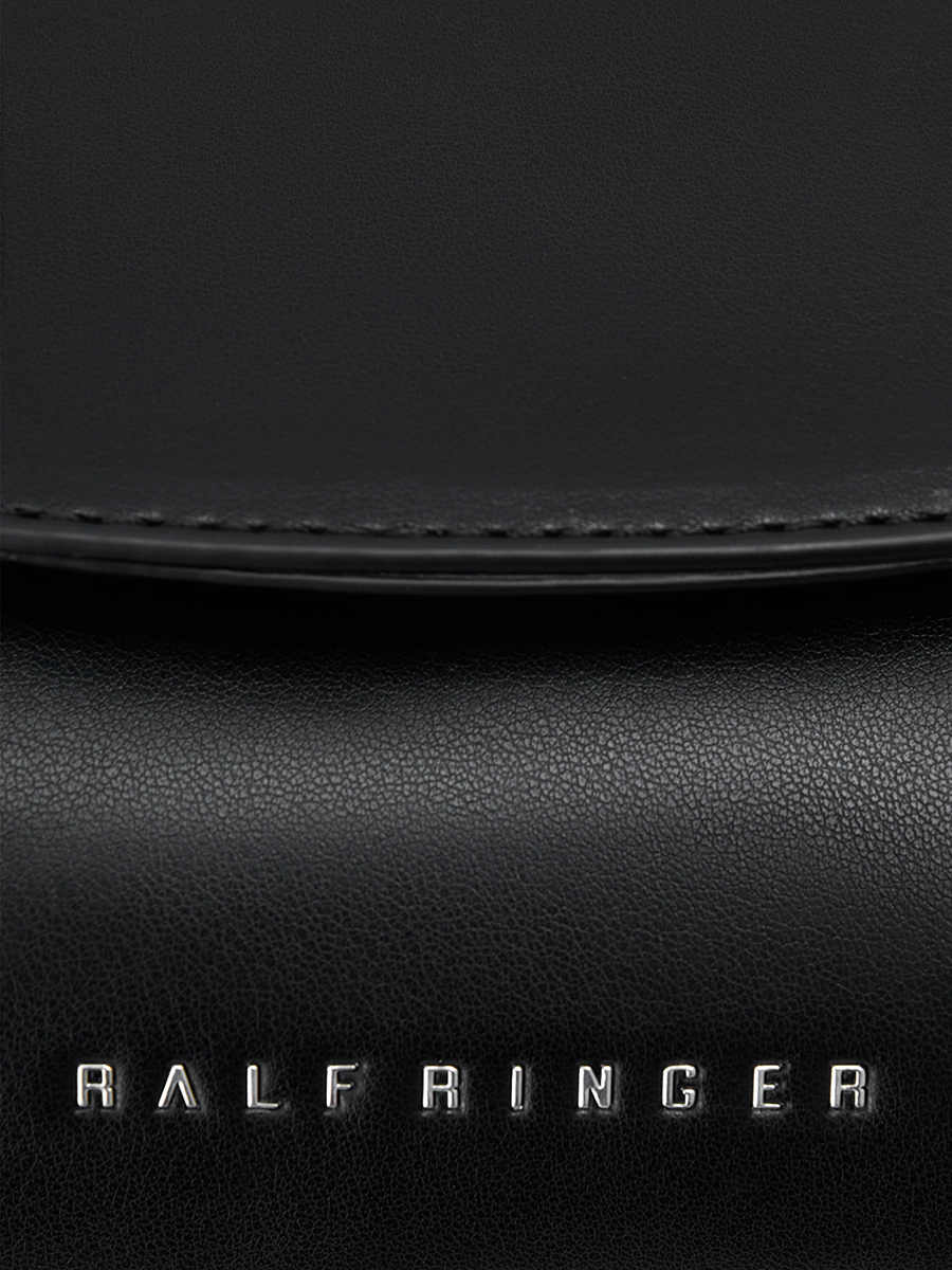 Сумка багет женская, черная, 13x29x11