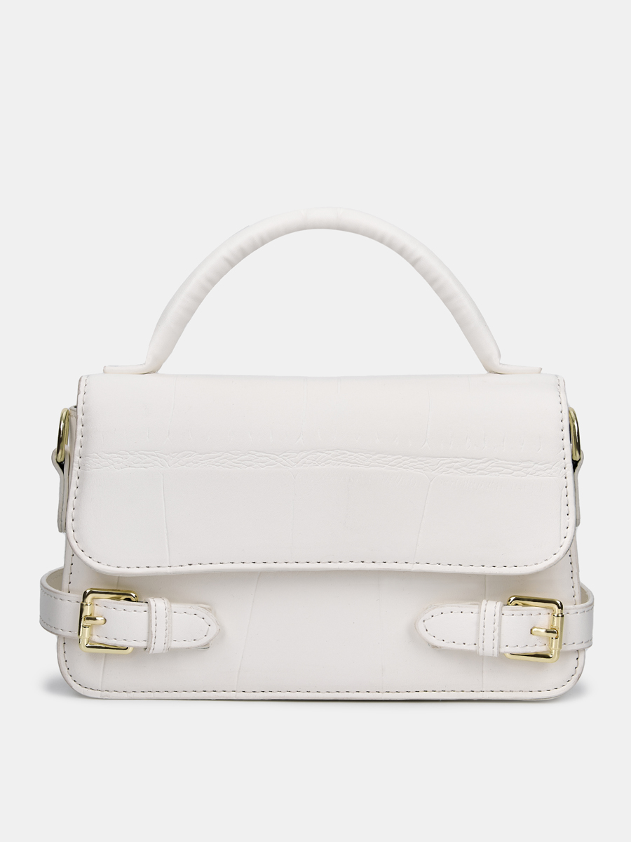 Сумка женская, молочная, 22*6*12