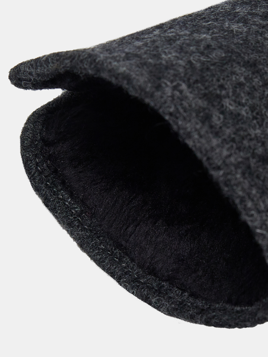 RMM4-9_Н Перчатки муж.90%шерсть/ 10%эластан темно-серые