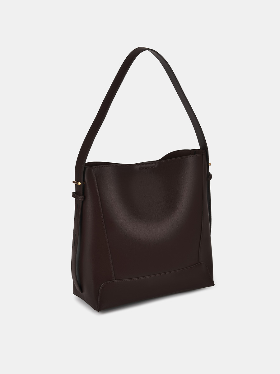 АУГС333200 Сумка женская искусственная ко жа,280x100x290,коричневая