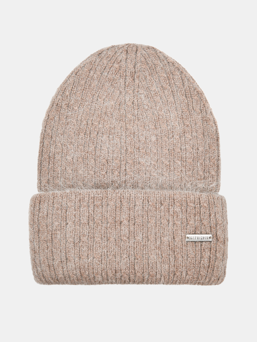 АУГЧ091600_Н Шапка женск.Ralf Ringer90%анго ра,10%кашемир,бежевая