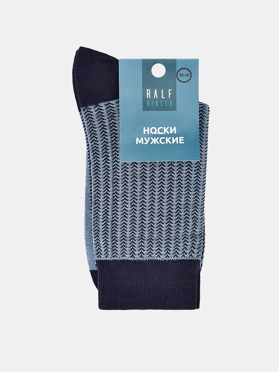 АУОН053700_Н Носки мужские р.25-27хлопок 67% полиамид 33%,голубые