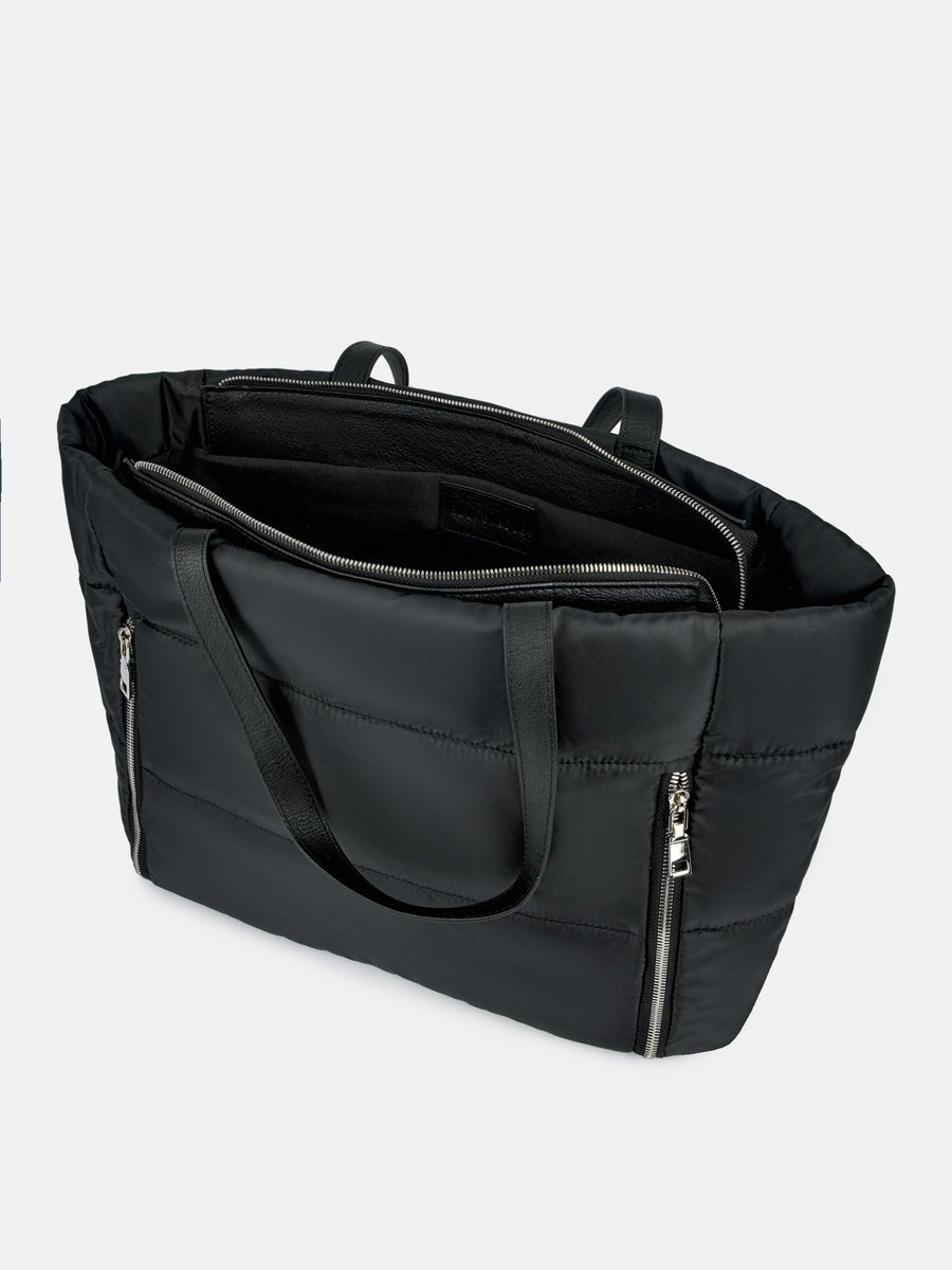  Сумка тоут женская, черная, 30х50х16,5 