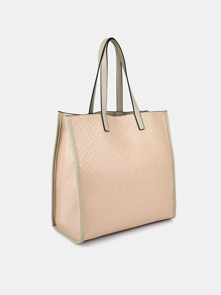 Сумка женская, бежевая, 35x12x34