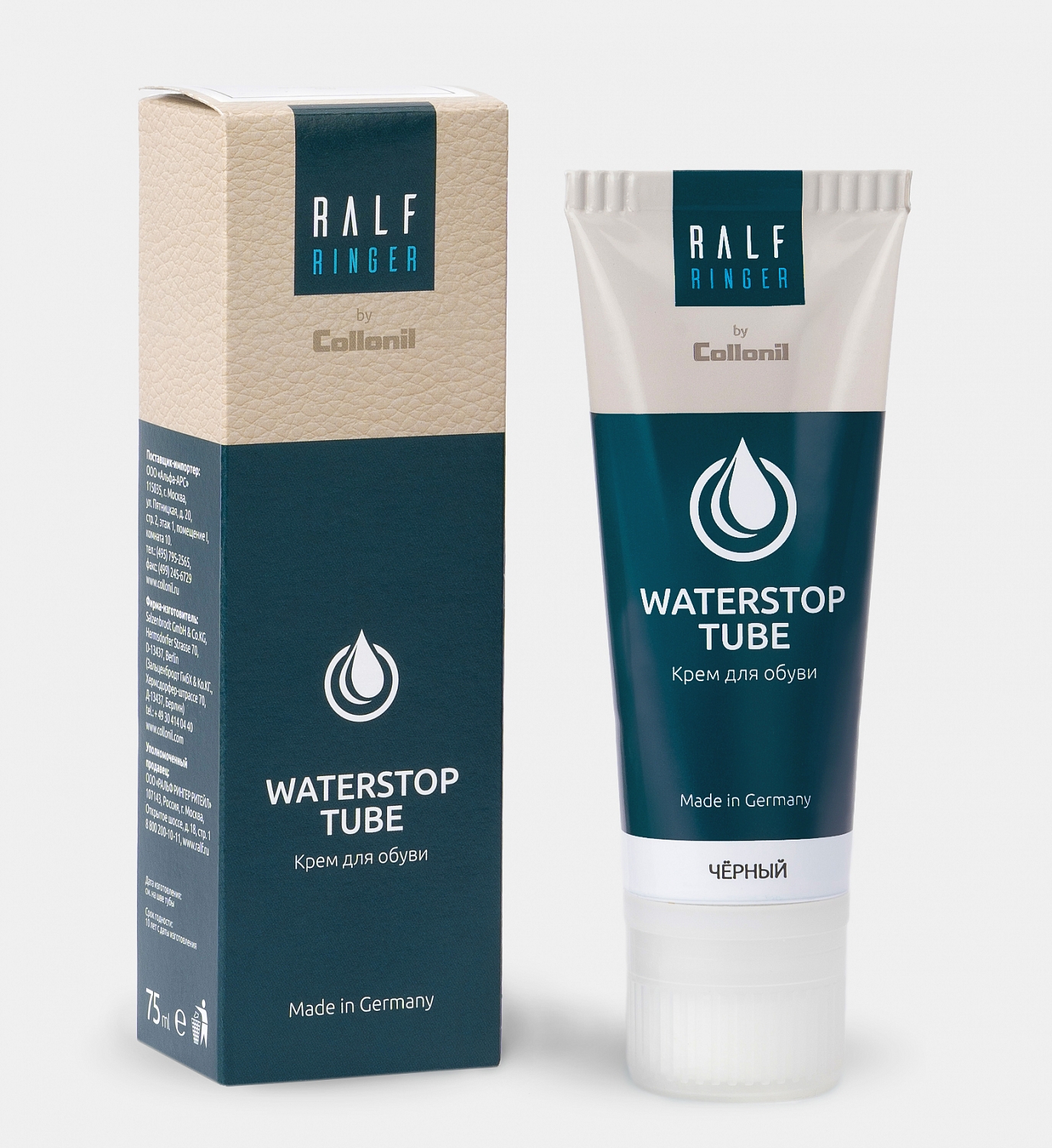 Крем водоотталкивающий WATERSTOP TUBE, черный, 75мл