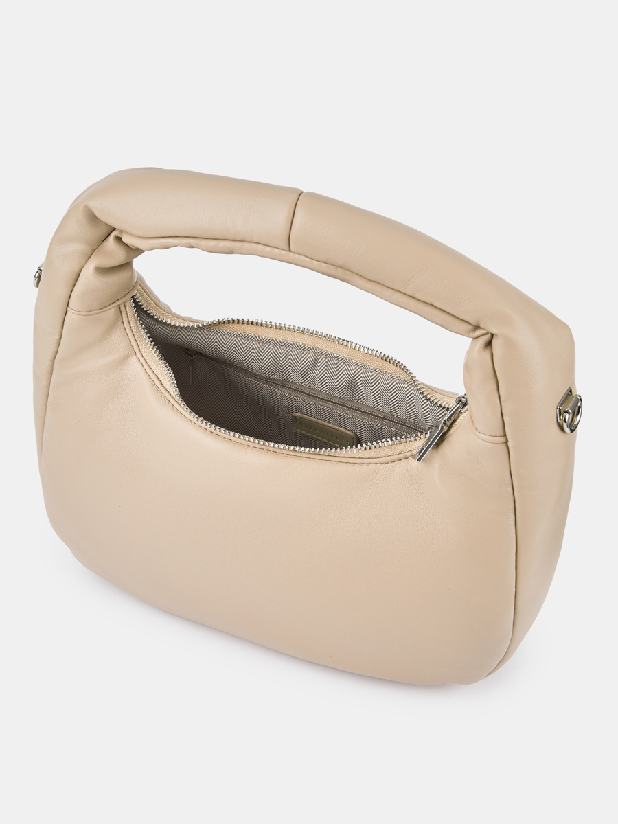 Сумка женская, бежевая, 26x9x16