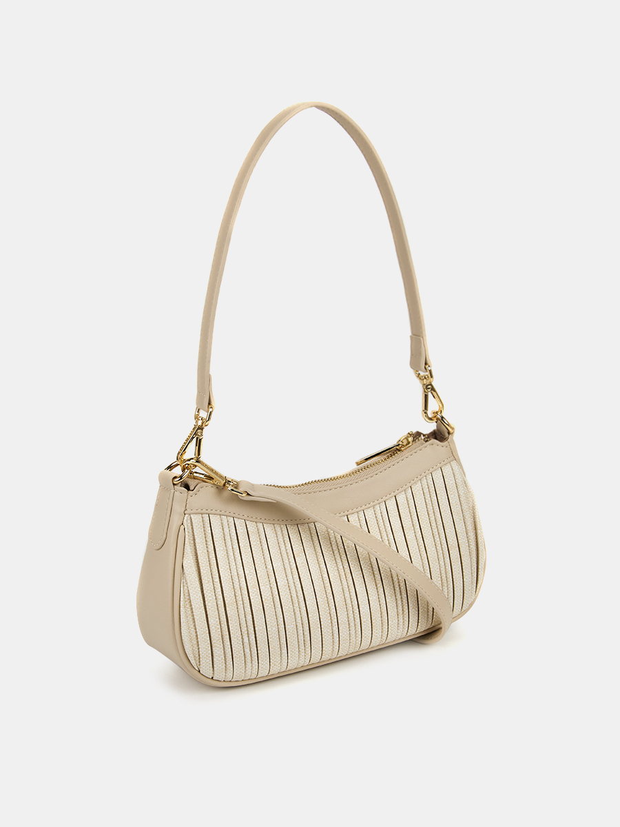 Сумка женская, бежевая, 6*13,5*25