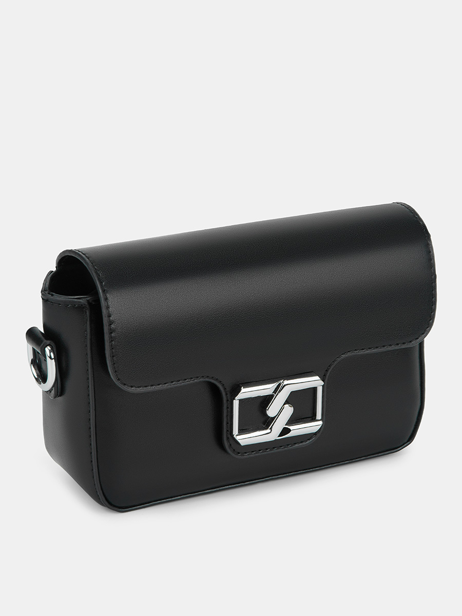 Сумка женская, черная, 20х6х13