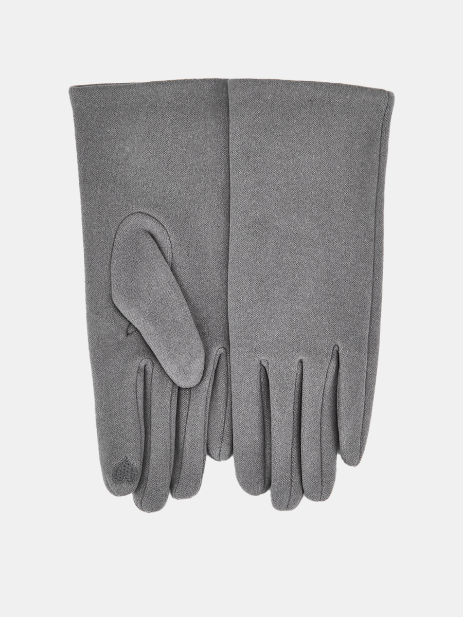 RM16-39_Н Перчатки женские Ralf Ringer 100% полиэстер,б/р,светло-серы