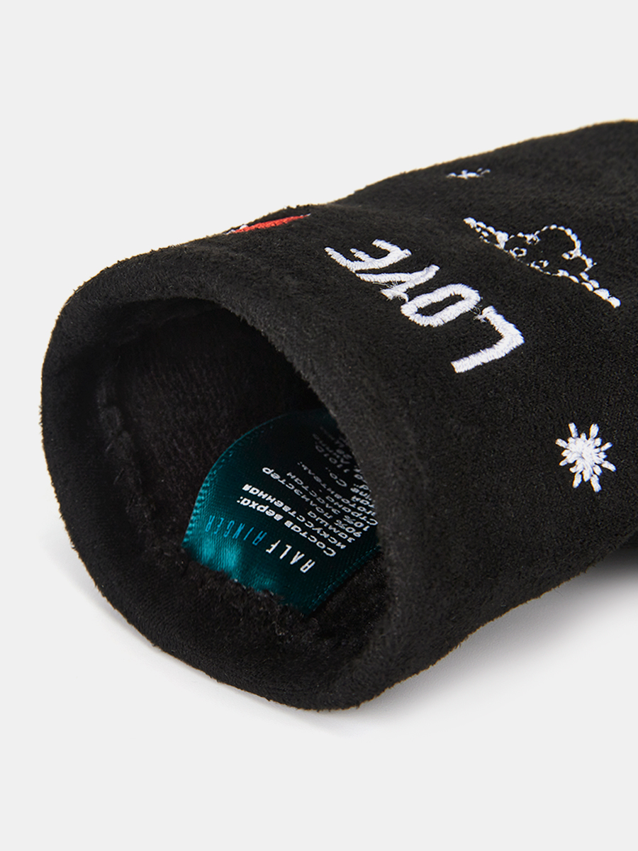 RH80-1_Н Перчатки женские 90%полиэстер, 10%эластан черные