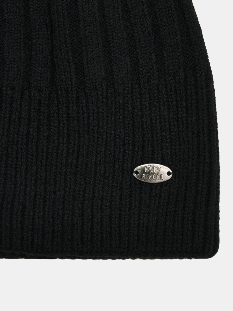 АУГЧ090100_Н Шапка мужская Ralf Ringer 50% шерсть,50%акрил,черная