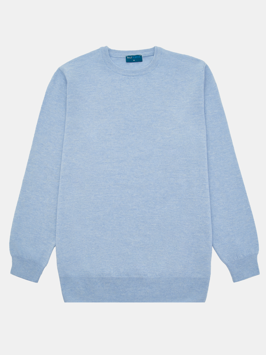 ВУОД005500_Н Джемпер мужской 80%шерсть, 20%полиамид,голубой
