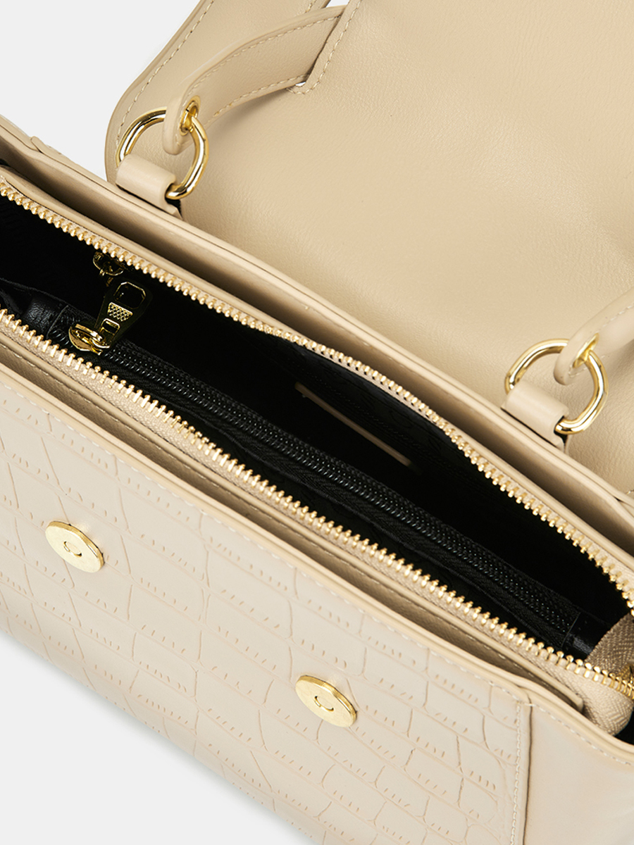 R38200/31 Сумка женская, иск.кожа, 270*100*180,бежевая