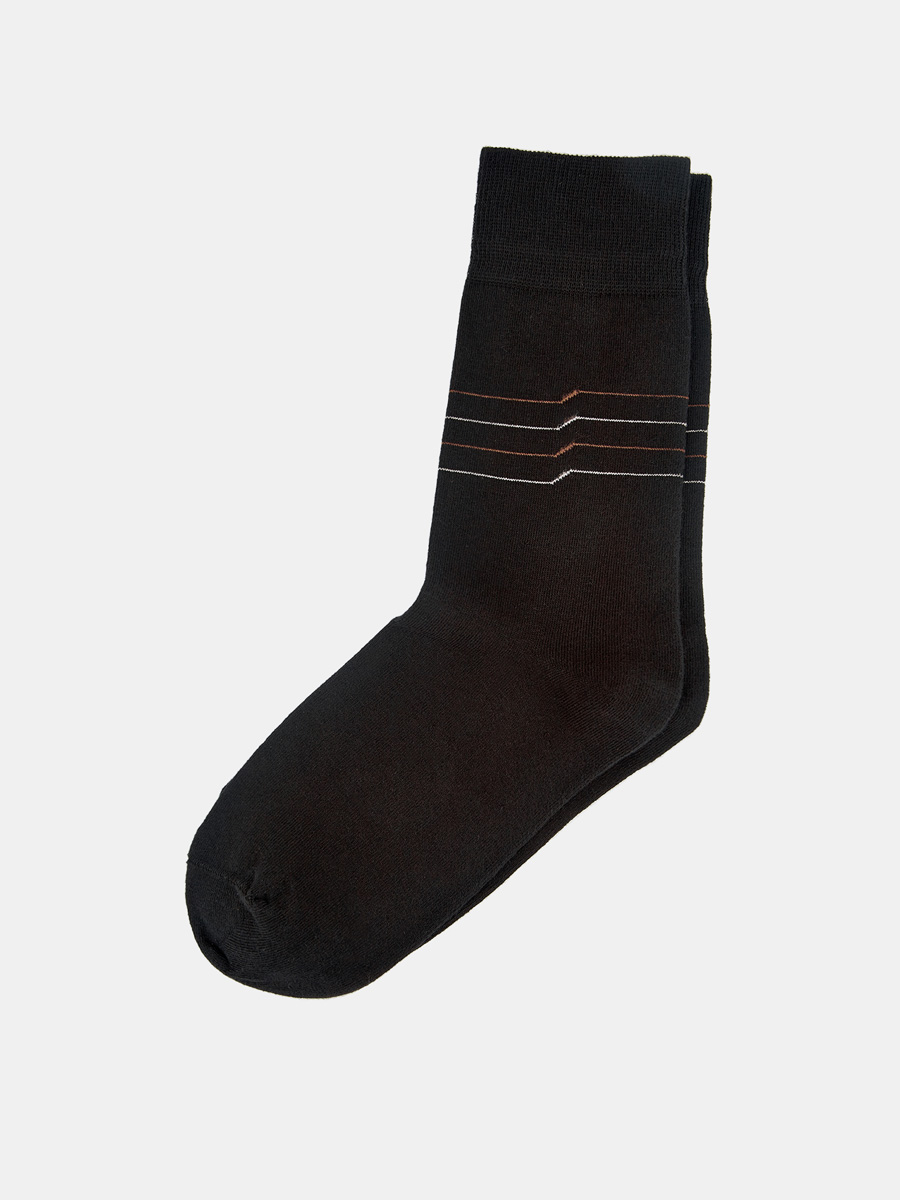 АУОН040300_Н Носки мужские 80%хл.15%п/а, 5%эл.р.25-27 черные