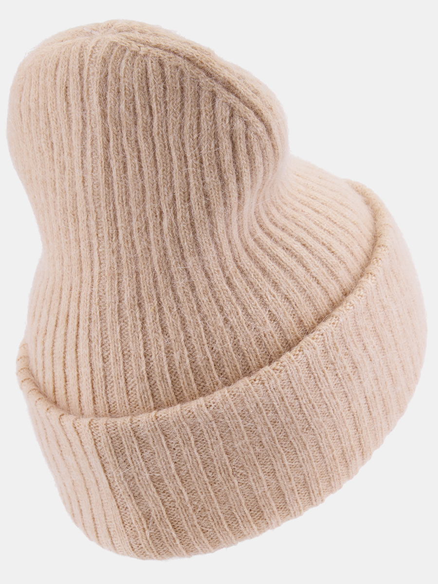 110323P-18470-12 Шапка женская,50%акрил,30%виск оза,20%ангора,бежевая
