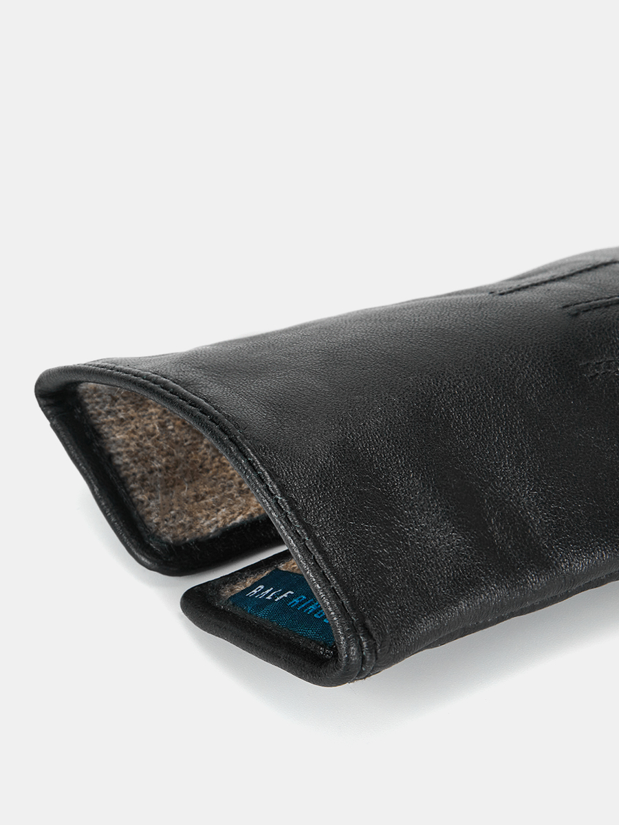 LB-4607-RF-black-6.5_Н Перчатки женские нат.кожа р.6,5 черные