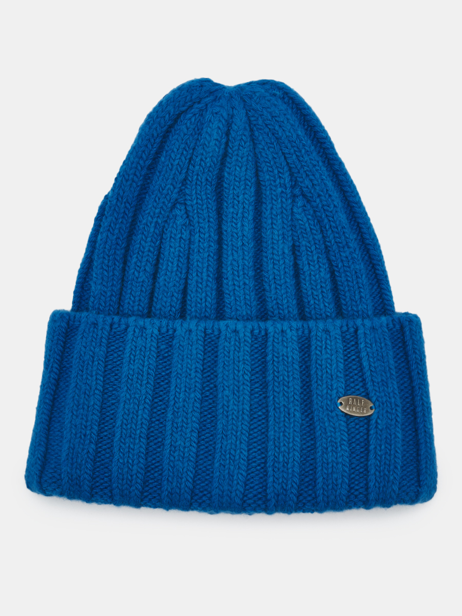 АУГЧ087700_Н Шапка женская Ralf Ringer 50% шерсть,50%акрил,синяя