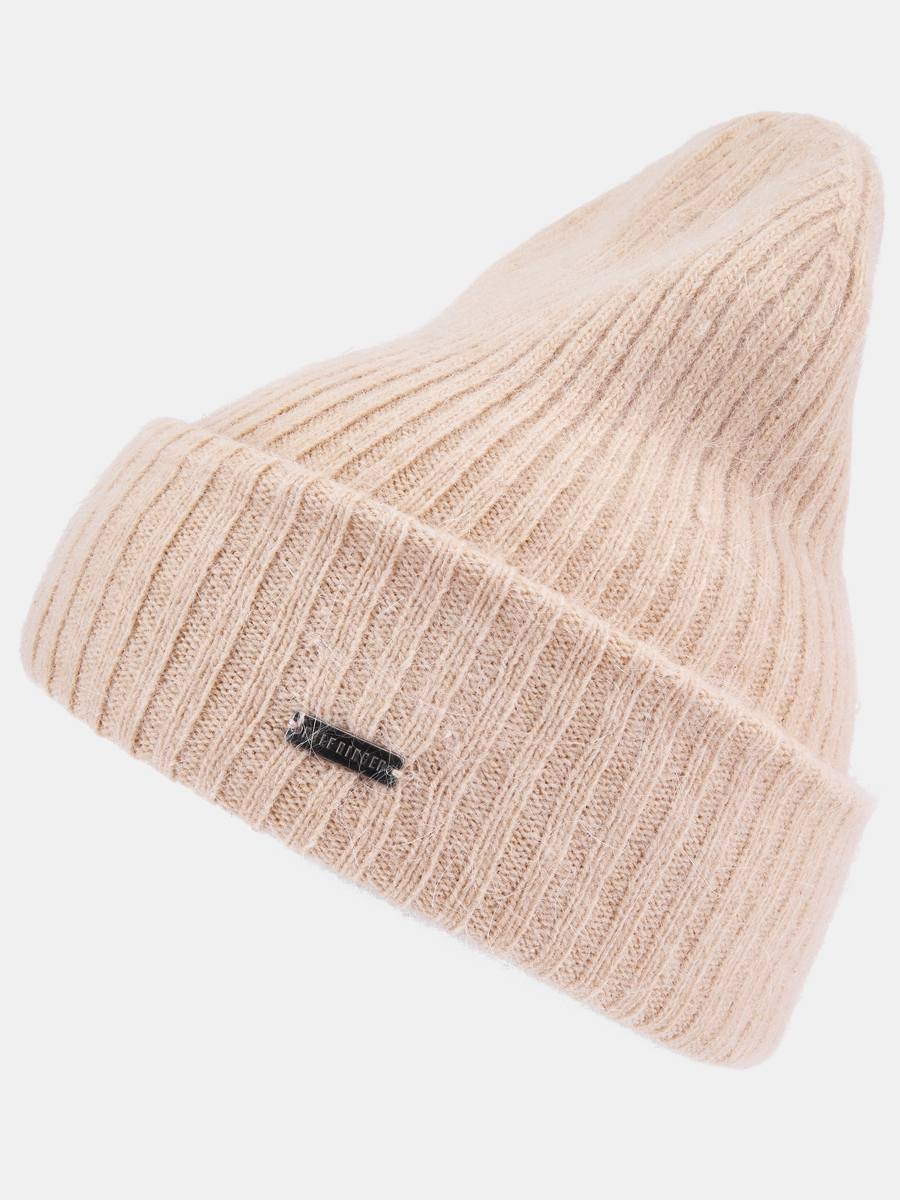 110323P-18470-12_Н Шапка женская,50%акрил,30%виск оза,20%ангора,бежевая
