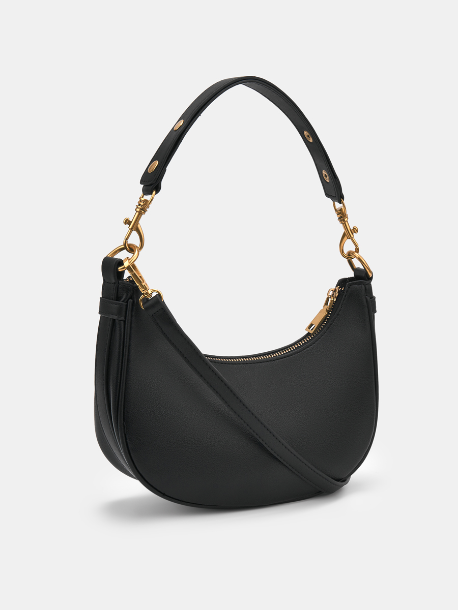 Сумка женская, черная, 25x7x13