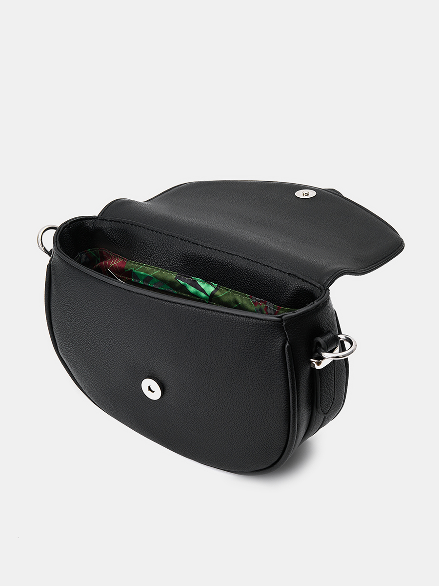 Сумка кросс боди женская, черная, 17x24x6