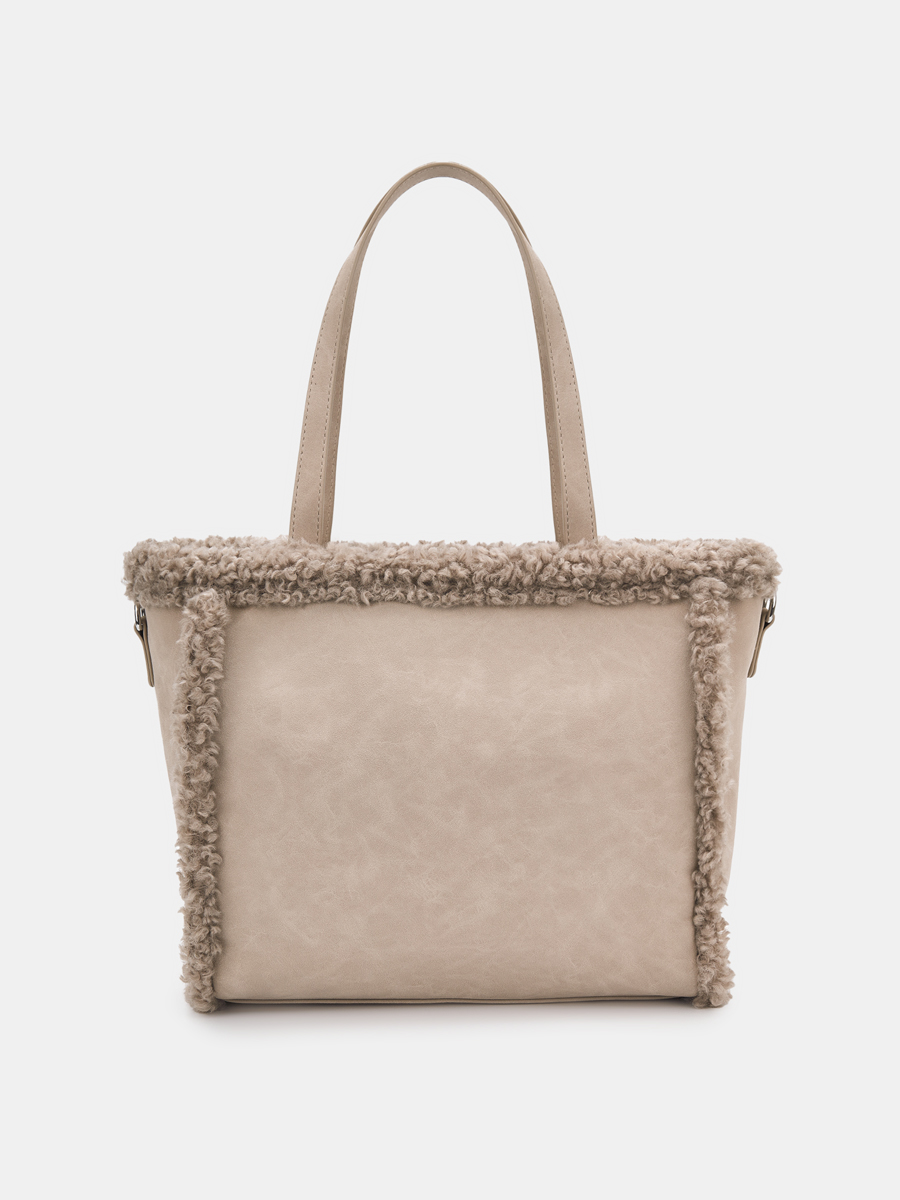 Сумка женская, бежевая, 38*13*27