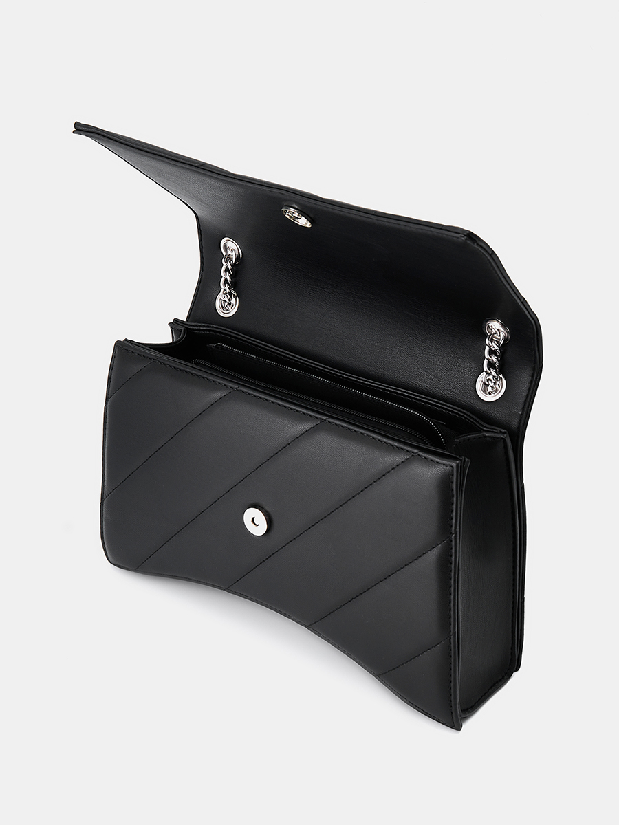  Сумка кросс-боди женская, чёрная, 19x29x6