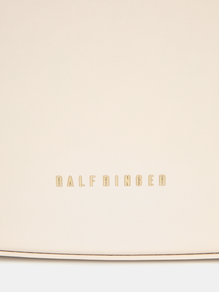 Сумка женская из натуральной кожи, бежевая, 6,5*20*25