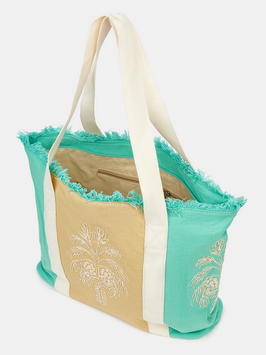 Сумка женская, зеленая, 30,5*49,5*12,5