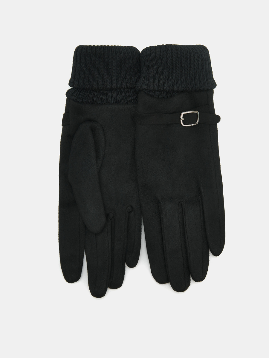 АУГП111100_Н Перчатки жен.Ralf Ringer,90%по лиэстер,10%эласт,1 размер,чер