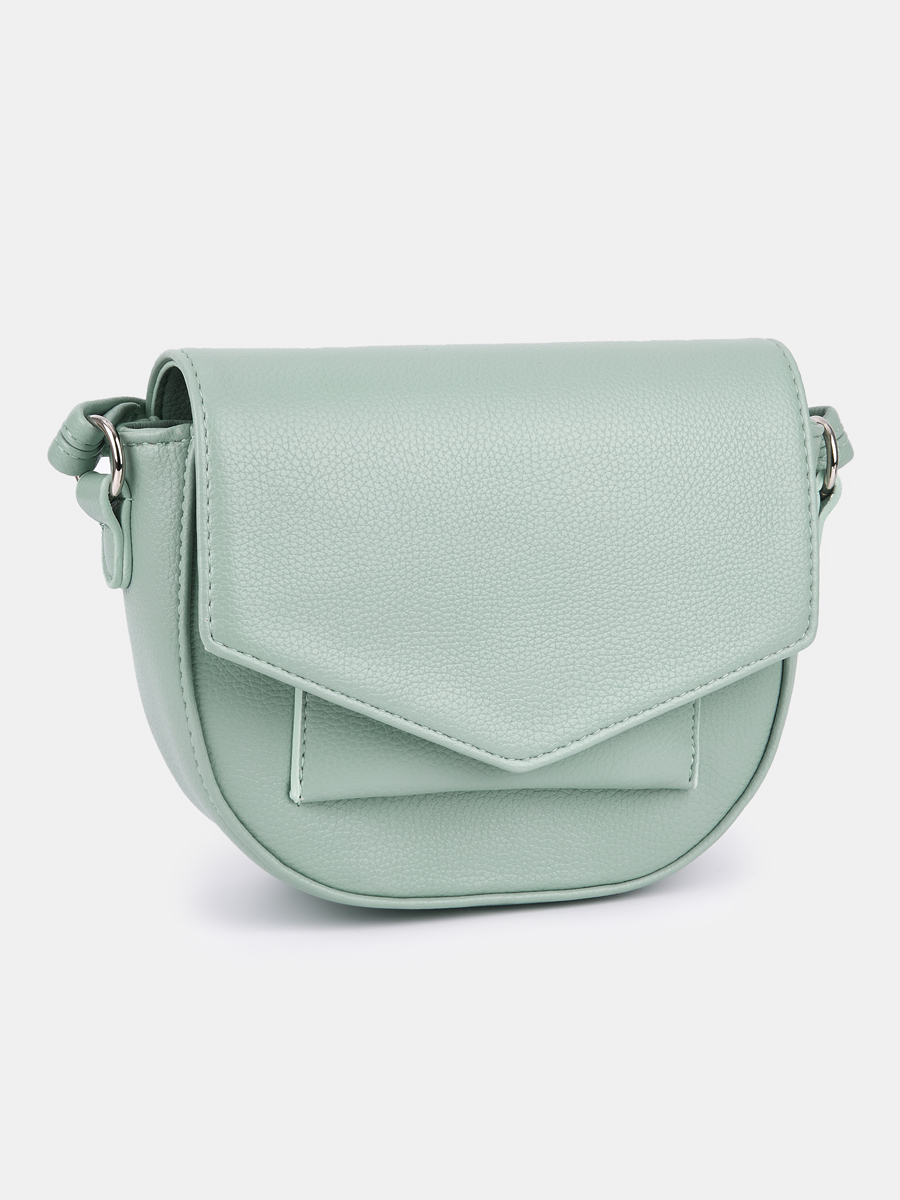 Сумка женская, мятная, 21x6x15