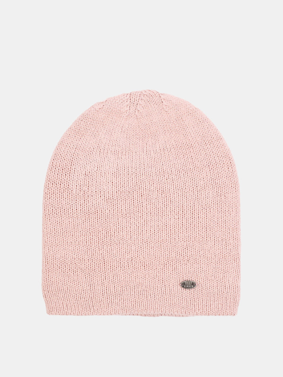 RF-A53010-pink_Н Шапка женская,50%шерсть,50% акрил,р.57,розовая