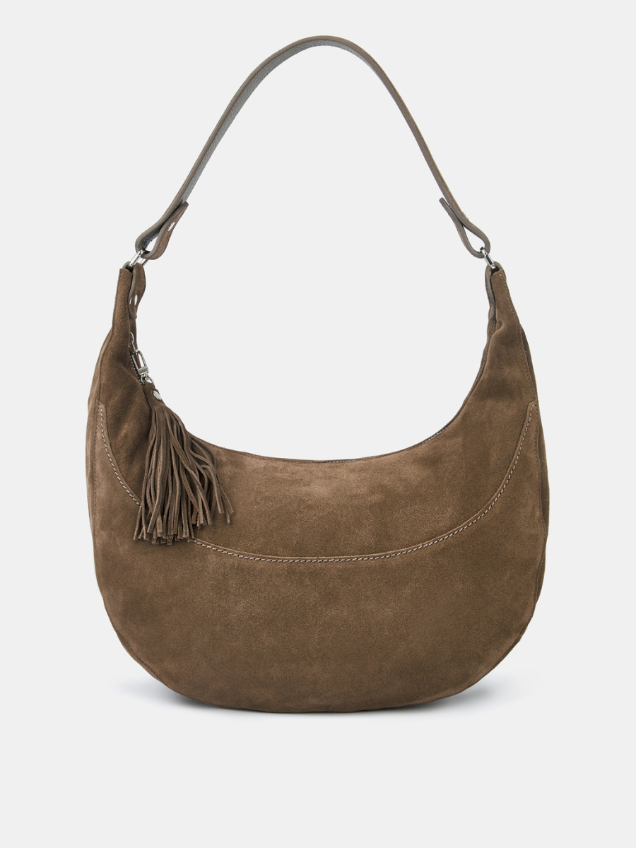 S.86/R.sd.SV.коричневый-RR Сумка женская,натуральный велю р 370*320*140 Серо-коричневая