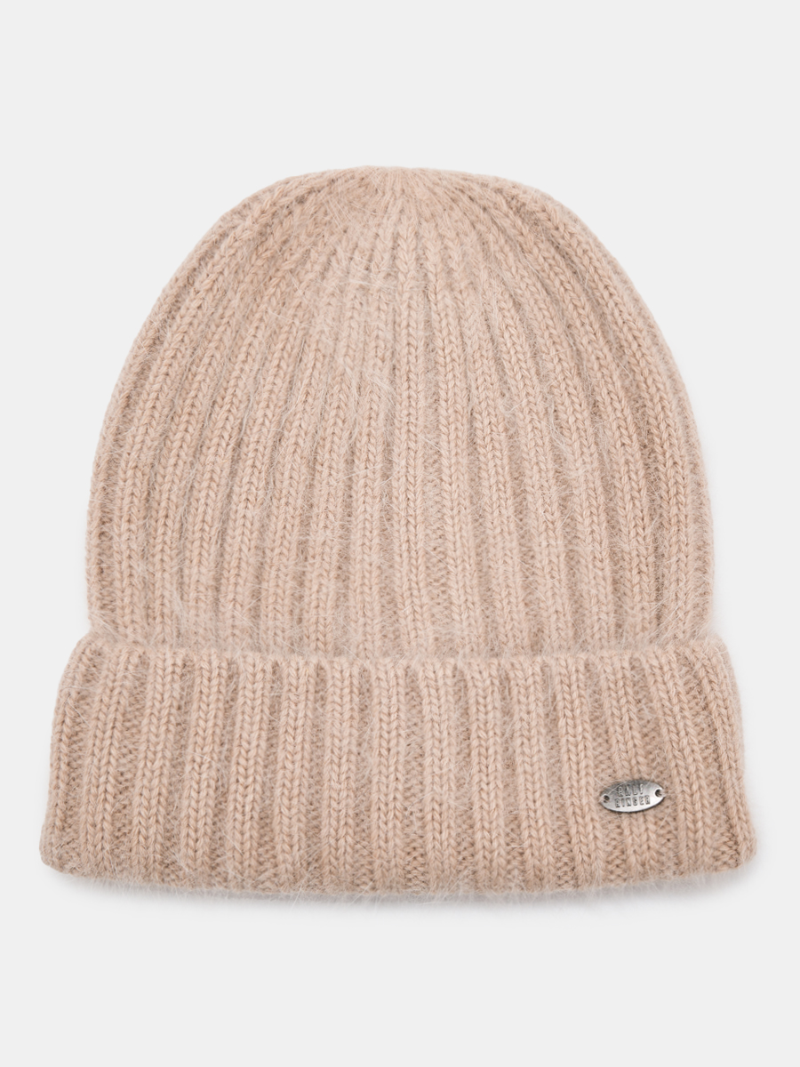 АУГЧ089300 Шапка женская Ralf Ringer 60% ангора,40%нейлон,бежевая