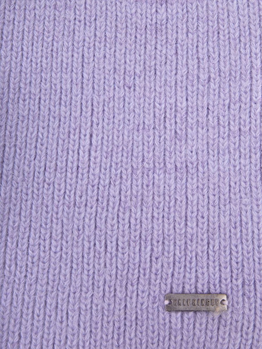 110323P-18455-22_Н Шапка женская,50%акрил,30%виск оза,20%ангора,сиреневая