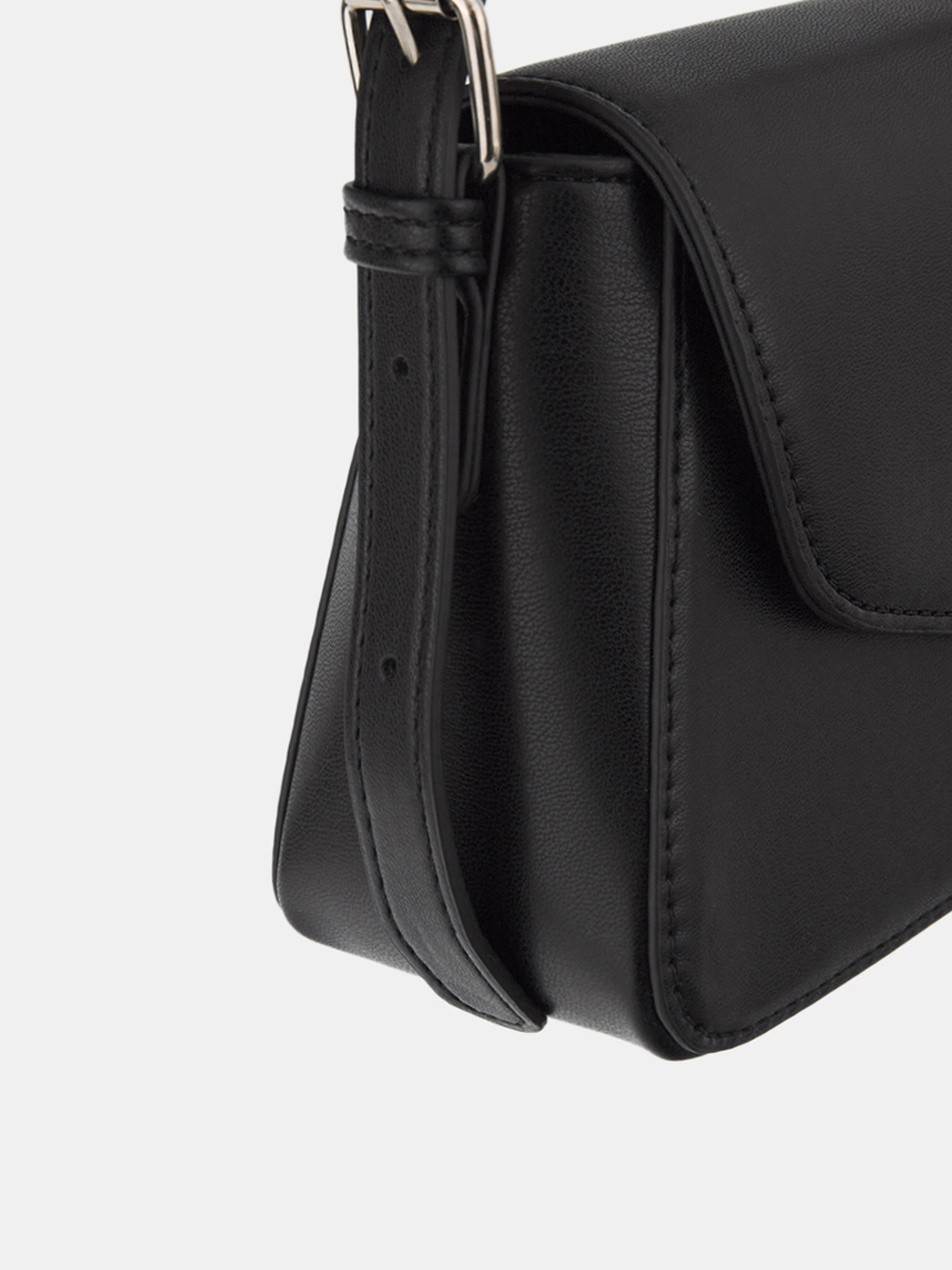 Сумка женская, черная, 25х7х12