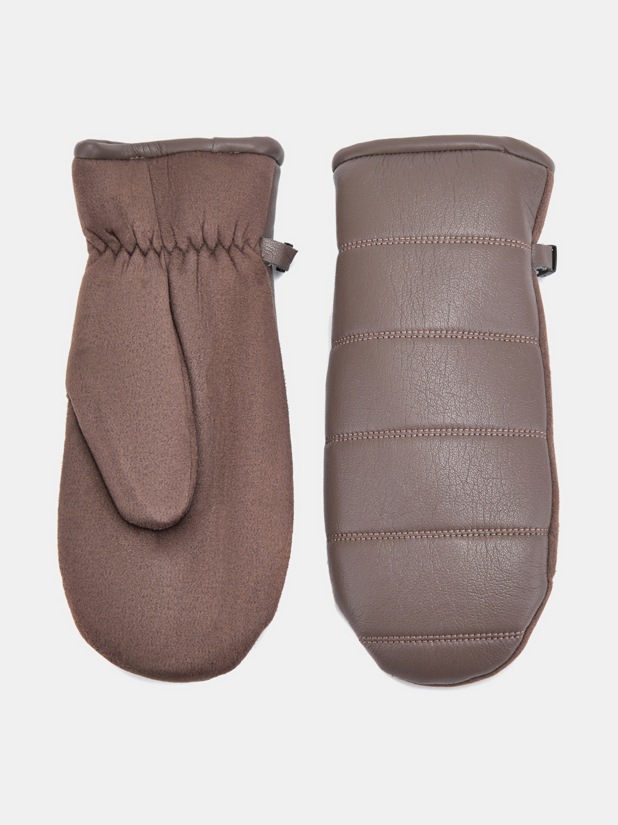 RMF6-10 Рукавицы женские RALF RINGER искусственная кожа,р.7темн.беж