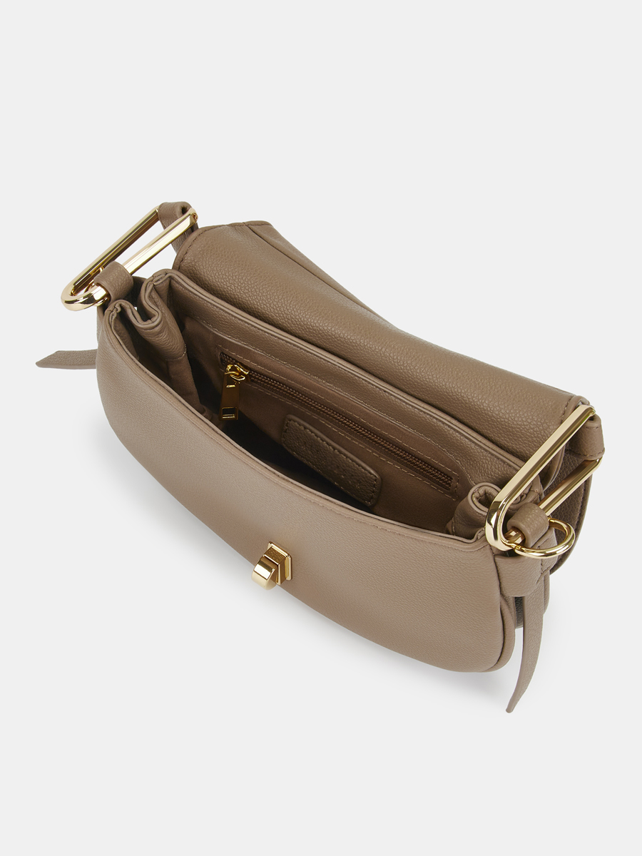 Сумка женская, бежевая, 24х9х18