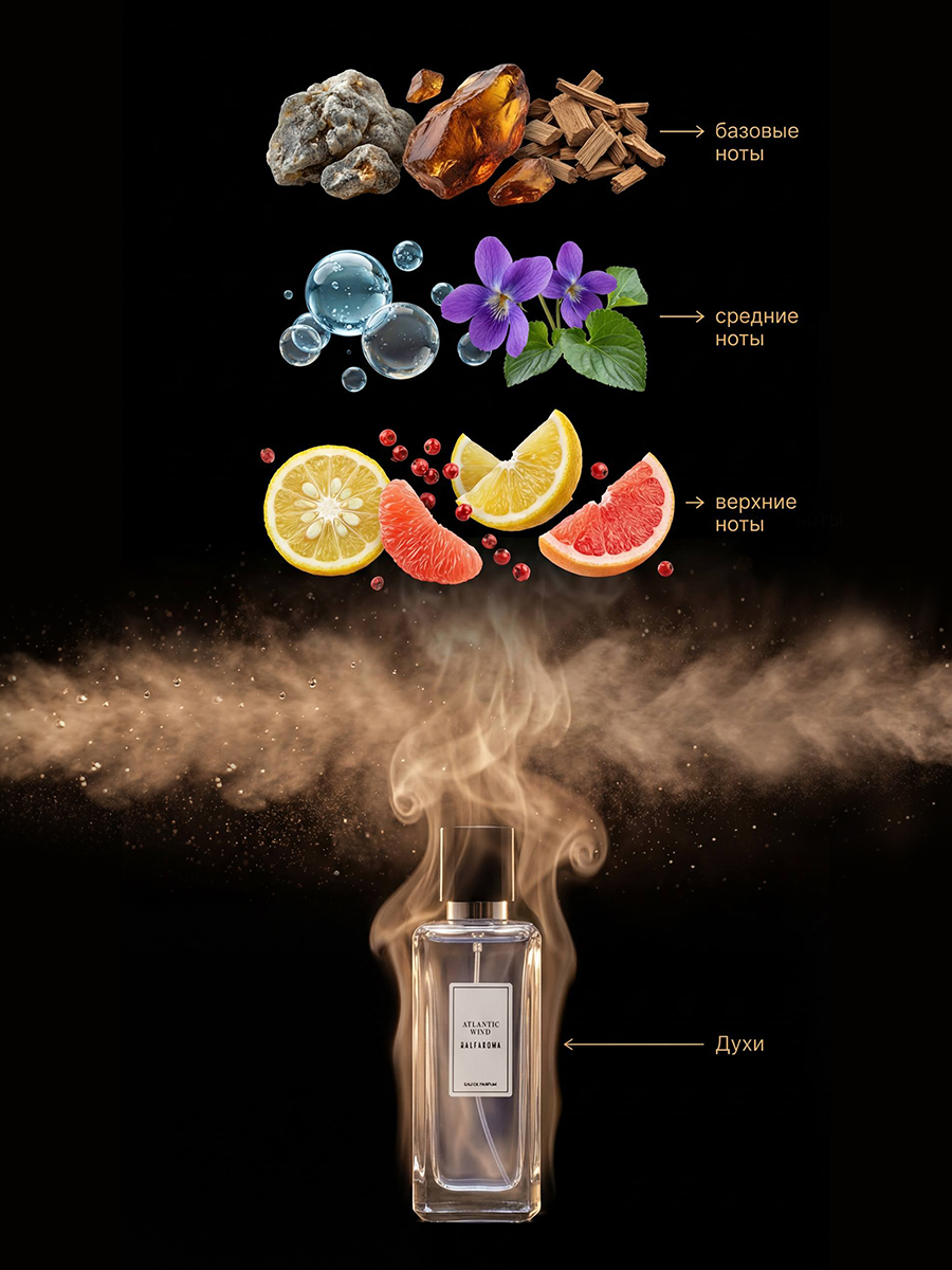 Парфюмерная вода для мужчин «Atlantic Wind», 85мл