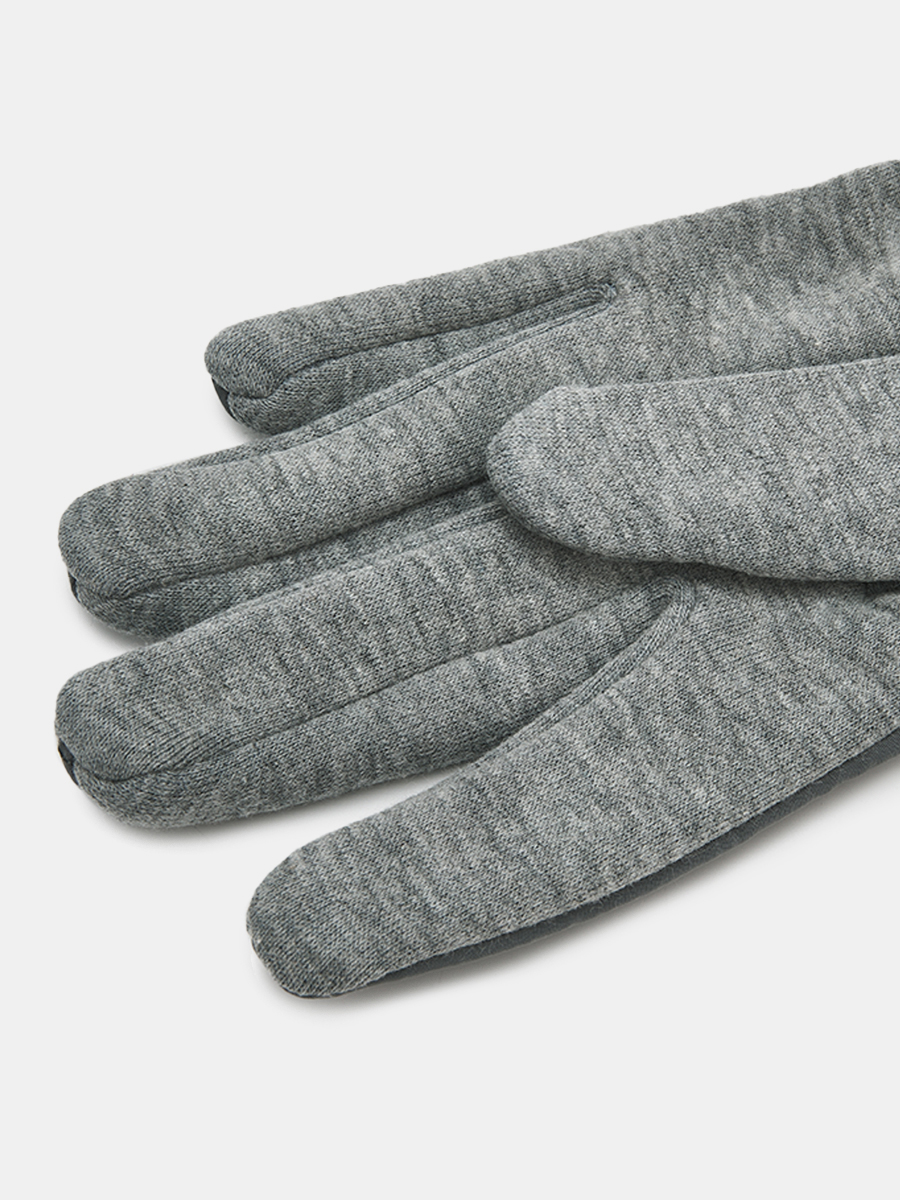 АУГП112100_Н Перчатки жен.Ralf Ringer,68%по лиэст,27%хлоп,5%эласт1раз,сер