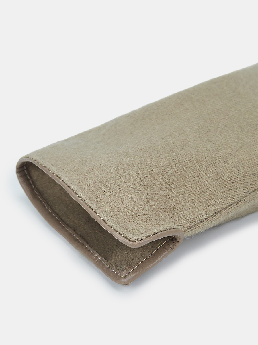 142322P-13530-12_Н Перчатки женск.Ralf Ringer,80% шерсть,20%нейлон,б/р.бежевые