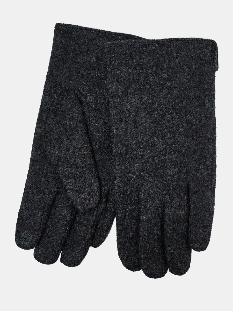 RMM4-9_Н Перчатки муж.90%шерсть/ 10%эластан темно-серые