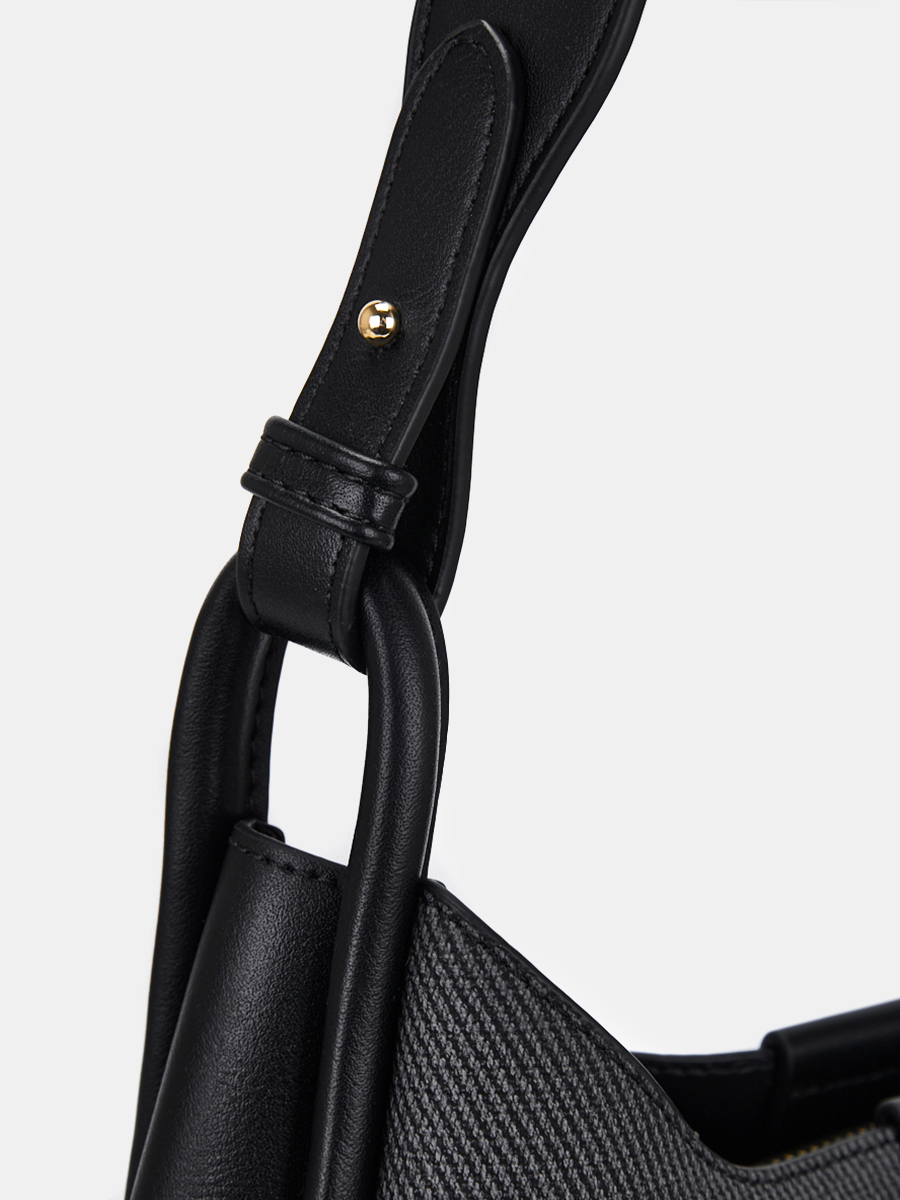 Сумка женская, черная, 12*28*31