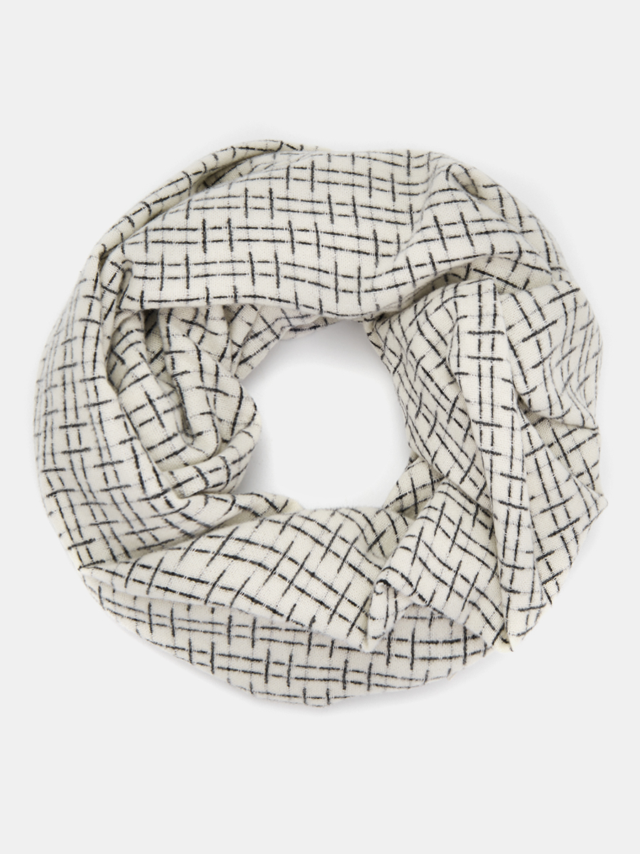 АУГШ108900 Палантин женск.Ralf Ringer50%п олиэстер50%хлопок,68*180,бел/з