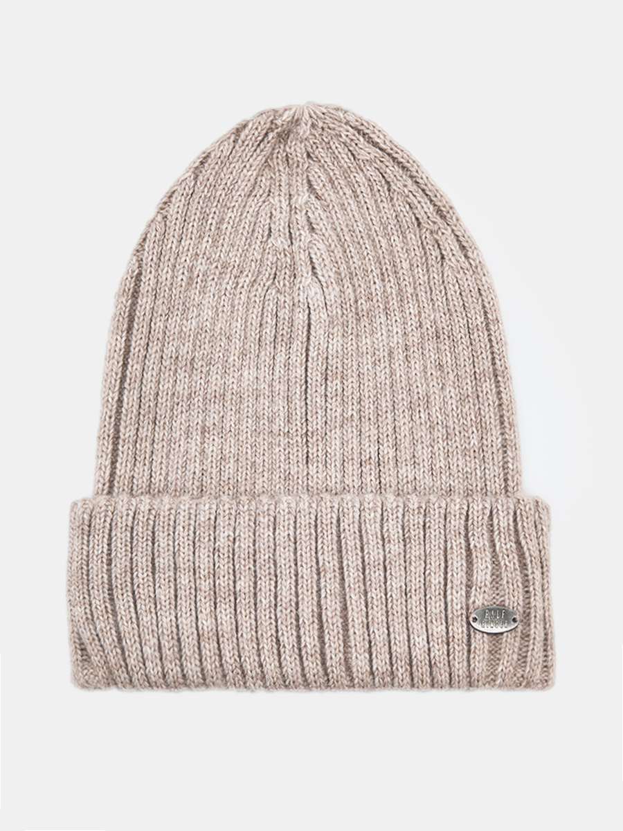 АУГЧ089600 Шапка женская Ralf Ringer 50% шерсть,50%акрил,бежевая
