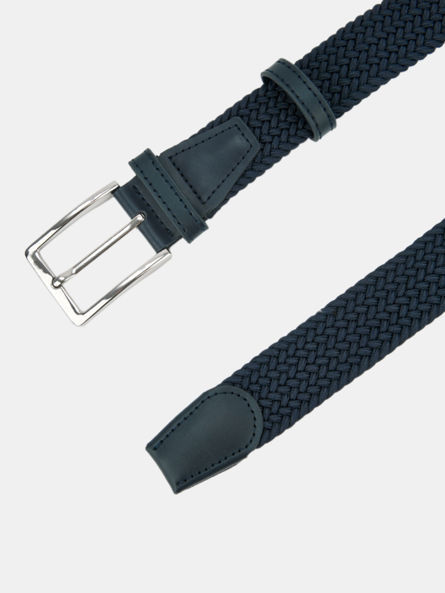 АУГР098200_Н Ремень мужской Ralf Ringer,90% полиэстер,10%кожа,130х3,4,син